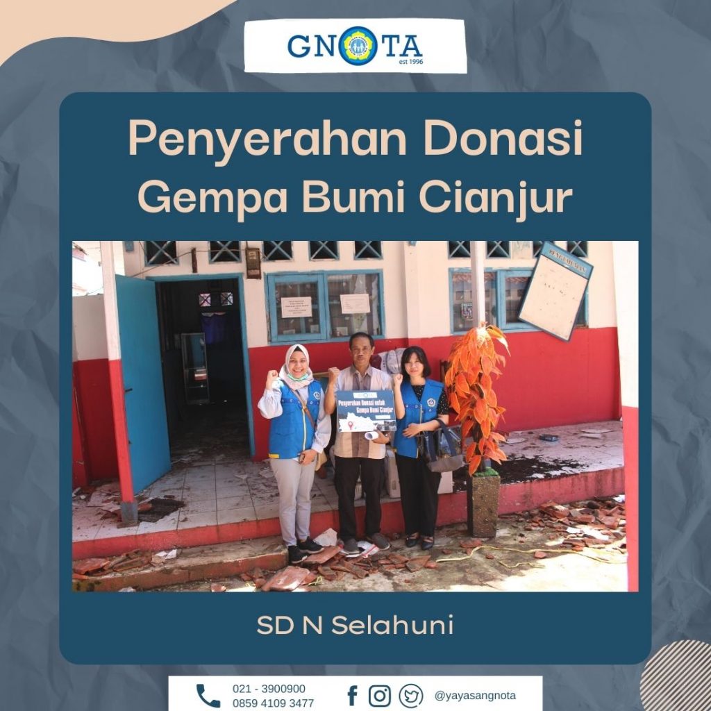 GNOTA Donasi Gempa Bumi Cianjur SDN Selahuni